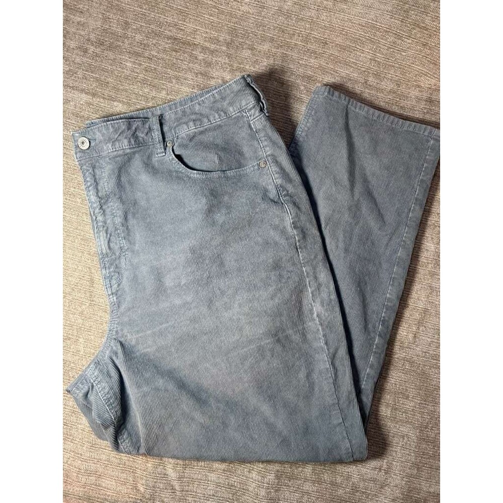 American Eagle Mom Straight Jean Women's Corduroy Size 20 Blue Pants